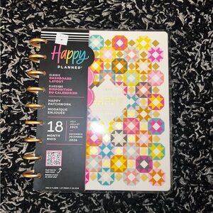 Happy Planner | Colorful Patchwork Design | 18 months